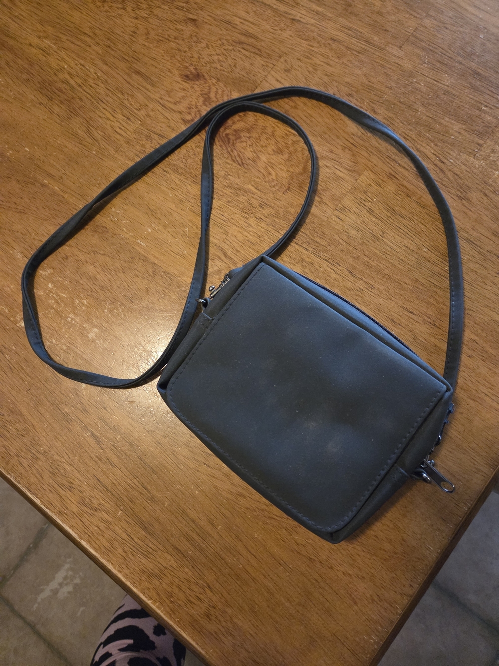 Mary Kay Black Slim Crossbody Cosmetic Pouch